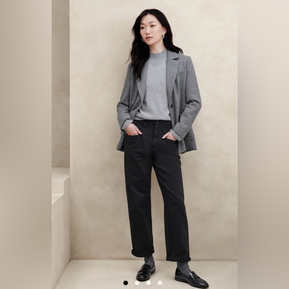 NWT Banana Republic high-rise heritage pants black 16 - Picture 2 of 4